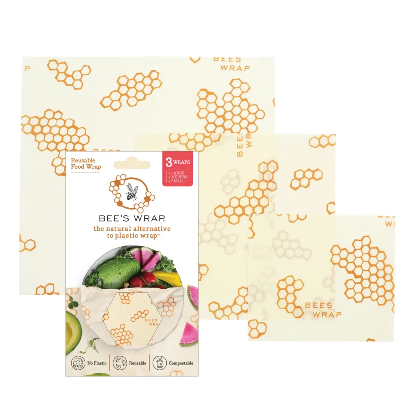 Bee's Wrap - Assorted set of 3 sizes (S, M, L)