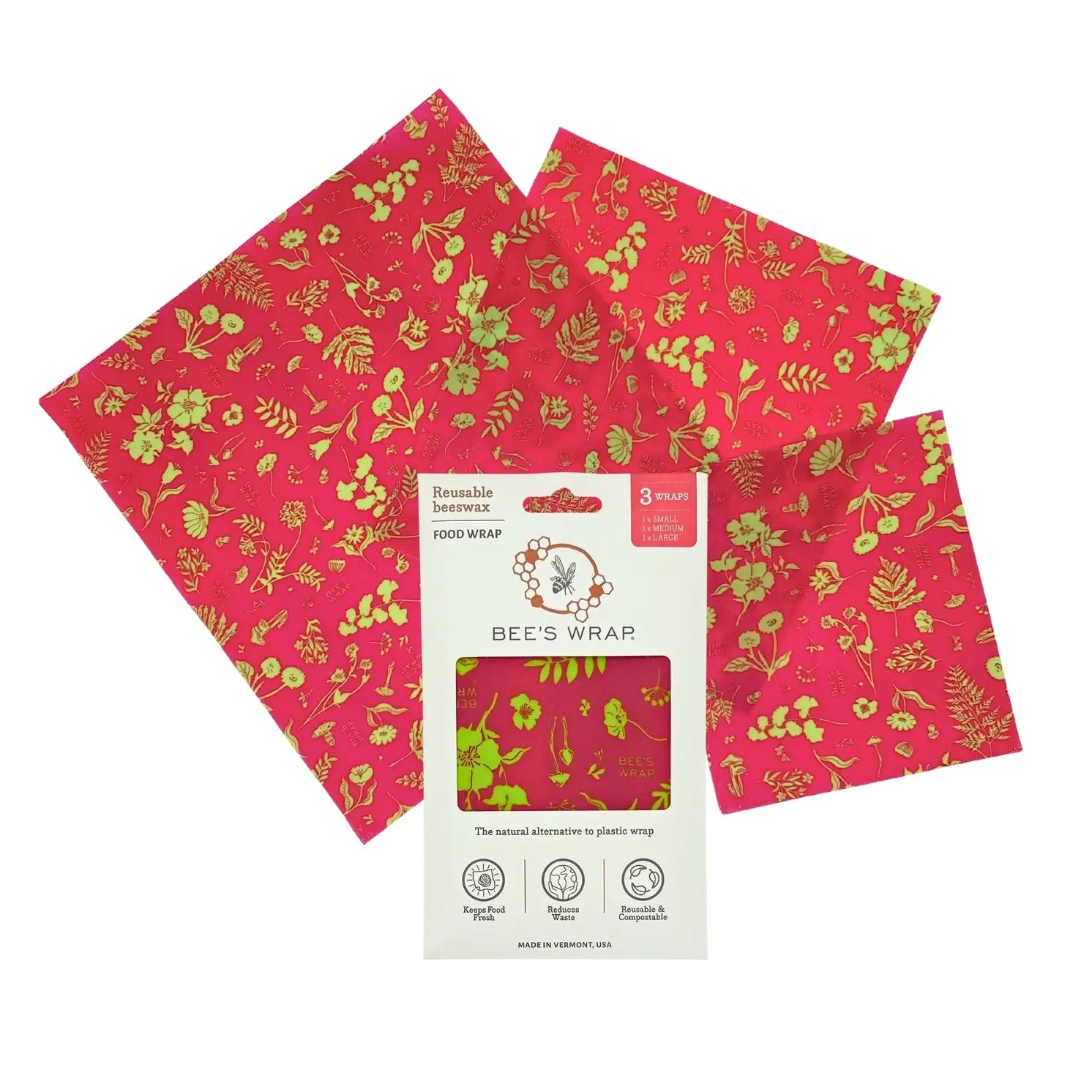 Bee's Wrap - Assorted set of 3 sizes (S, M, L)