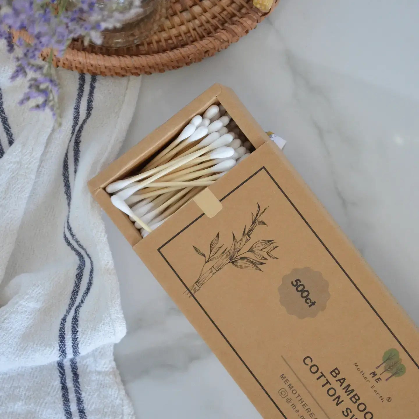 Bamboo Cotton Swabs