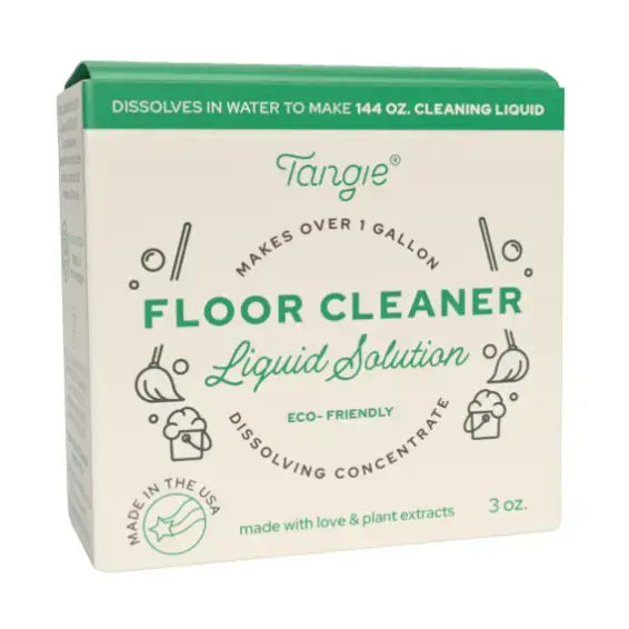 Tangie floor cleaner liquid solution packaging on a white background