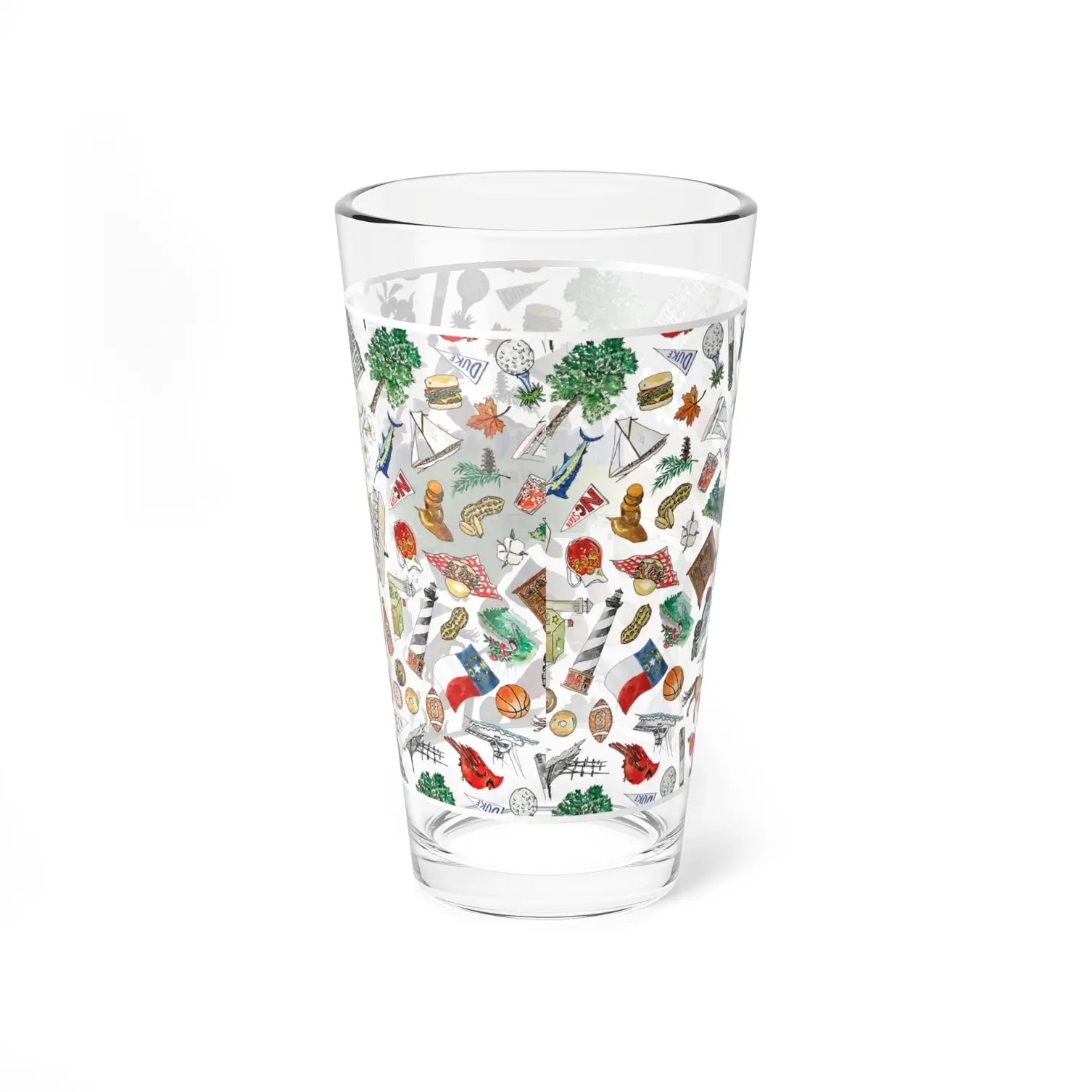 North Carolina  16 oz. Glass