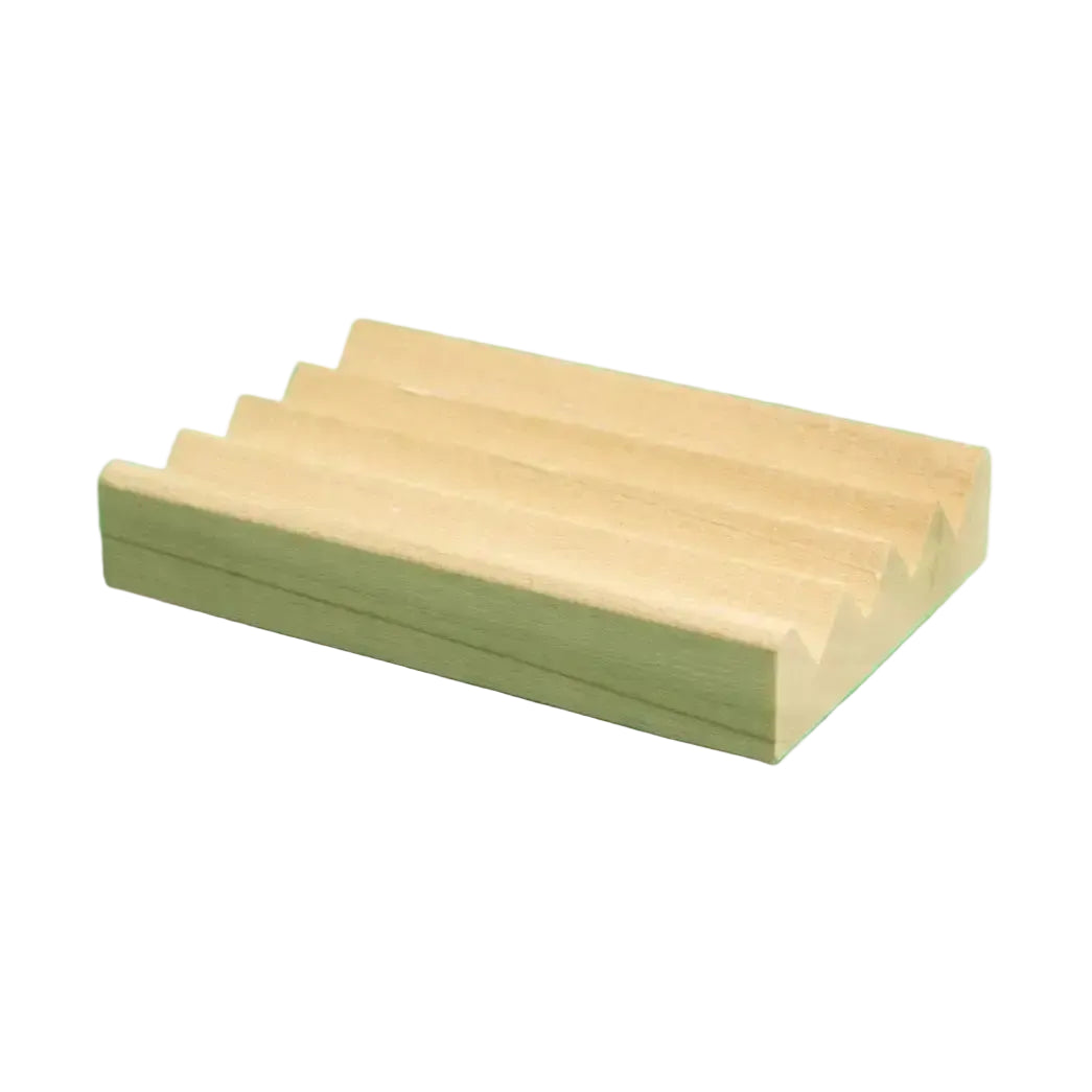 Set of wooden blocks on a white background