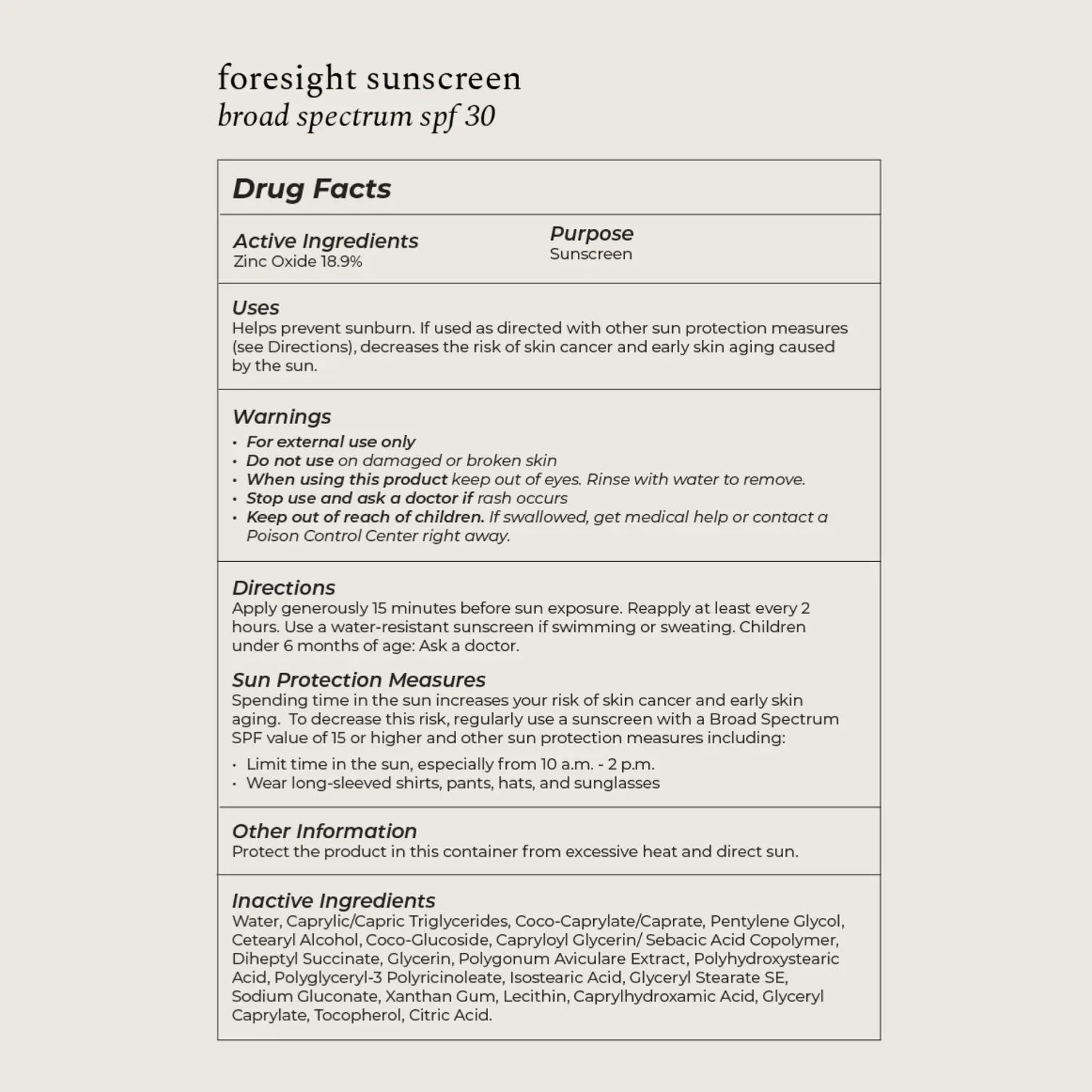 Mineral SPF 30 face sunscreen - Refill