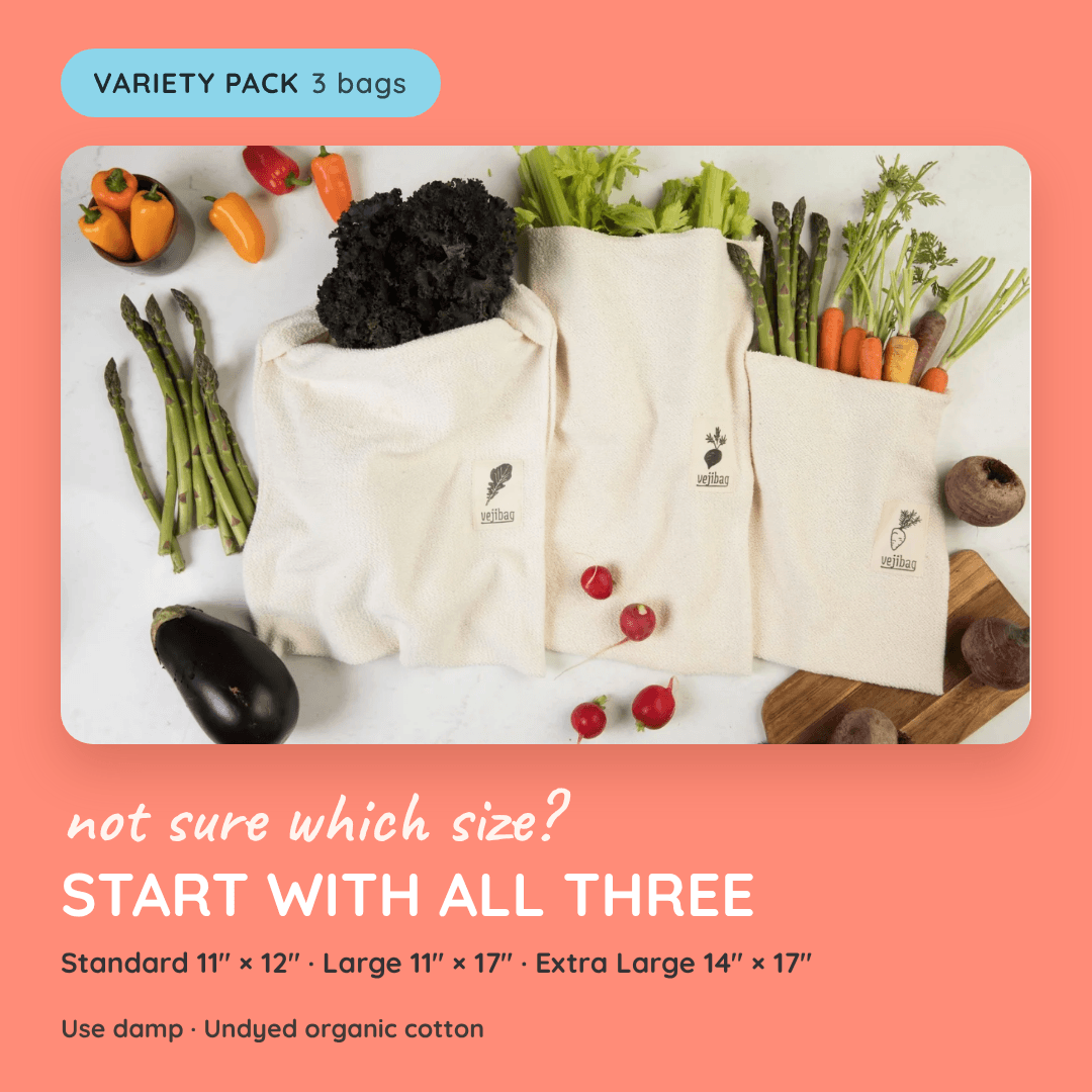 Vejibag Organic Cotton Crisper Bag