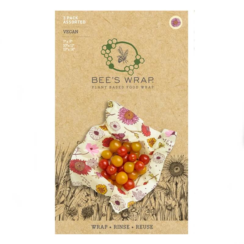 Bee's Wrap - Bee's Wrap - 7 Wrap Plant Based Variety Pack - Multi Print -  exist green