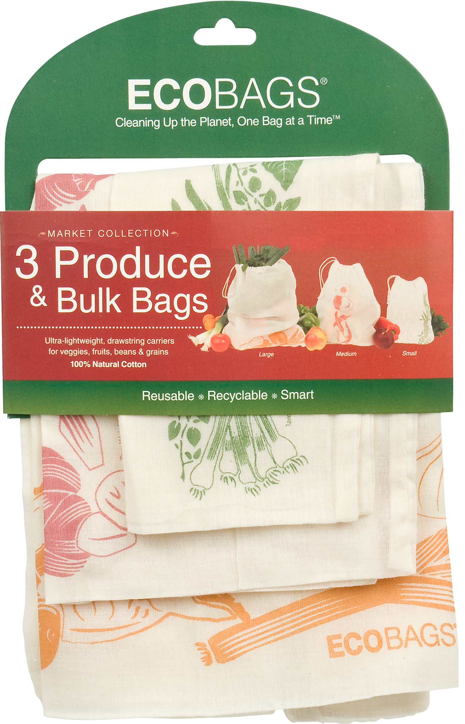 Set of 3 Reusable Produce & Bulk Bags