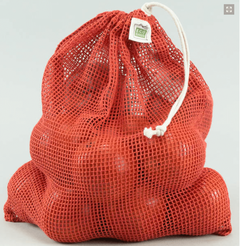 Organic Mesh Drawstring Bag - Large