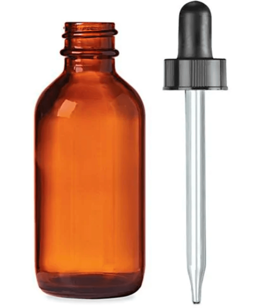 Amber Glass Dropper Bottle 2oz/60ml