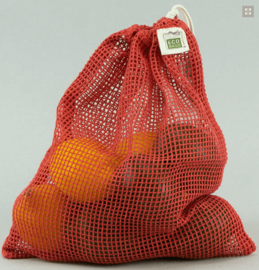 Organic Mesh Drawstring Bag - Medium